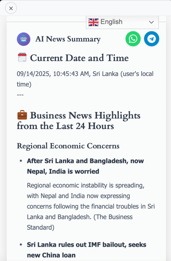News Chat Bot: Real-time AI News Aggregator - Image 4